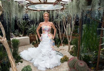 Tanya Streeter at the Chelsea flower Show