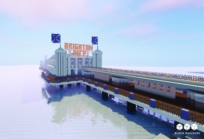 The Brighton Pier in Minecraft