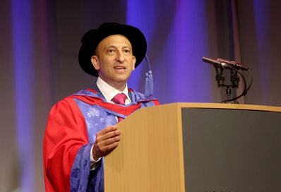 Tony Bloom at the graduation