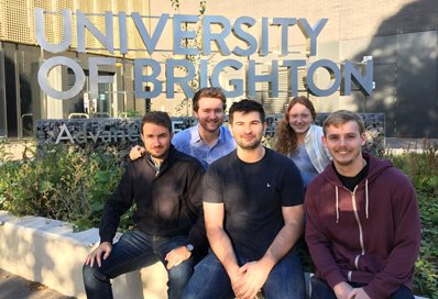 University of Brighton Fly Your Thesis team