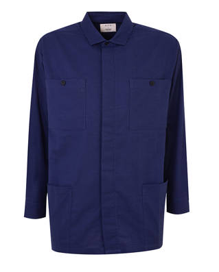A dark blue shirt designed by Hannah Gibbins
