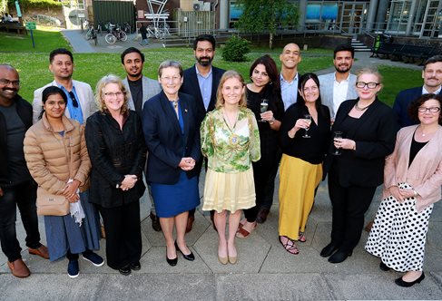 Delegates being welcomed by university staff, Vice-Chancellor and Brighton Mayor