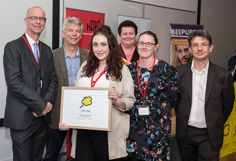 Jade Evans with her first prize. Photo by Victoria Dawes