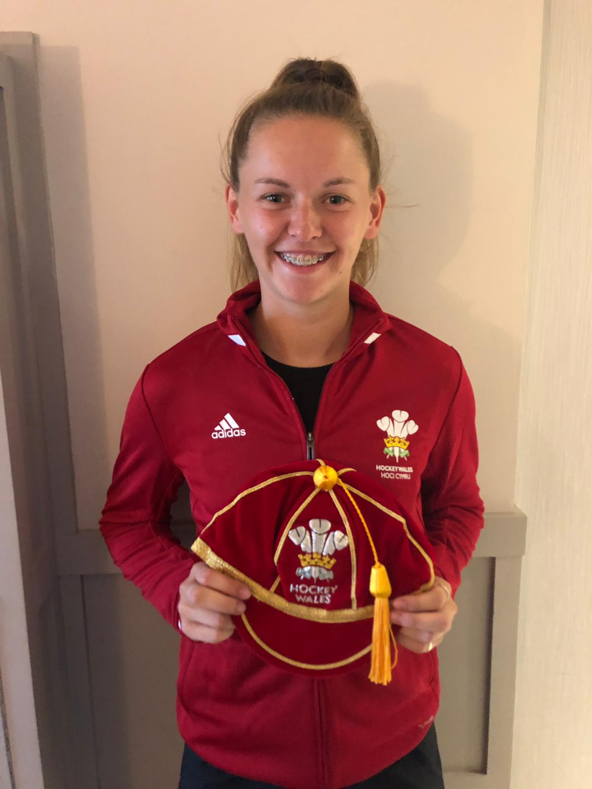 Lauren with her international cap