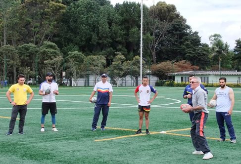 Rugby 4 Peace playing in Colombia