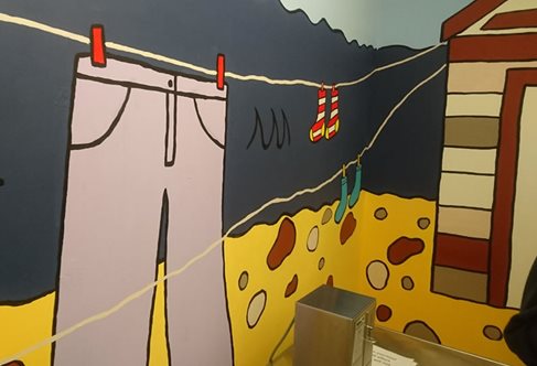 Seaside mural at the Royal Alexandra Children's hospital