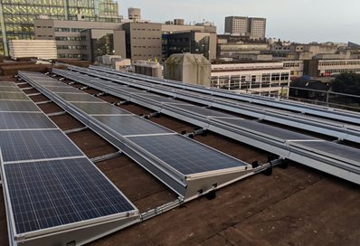 Solar panels at City campus