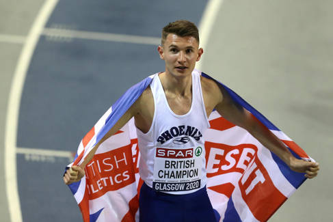 George Mills with Union flag credit British Athletics, Getty Images
