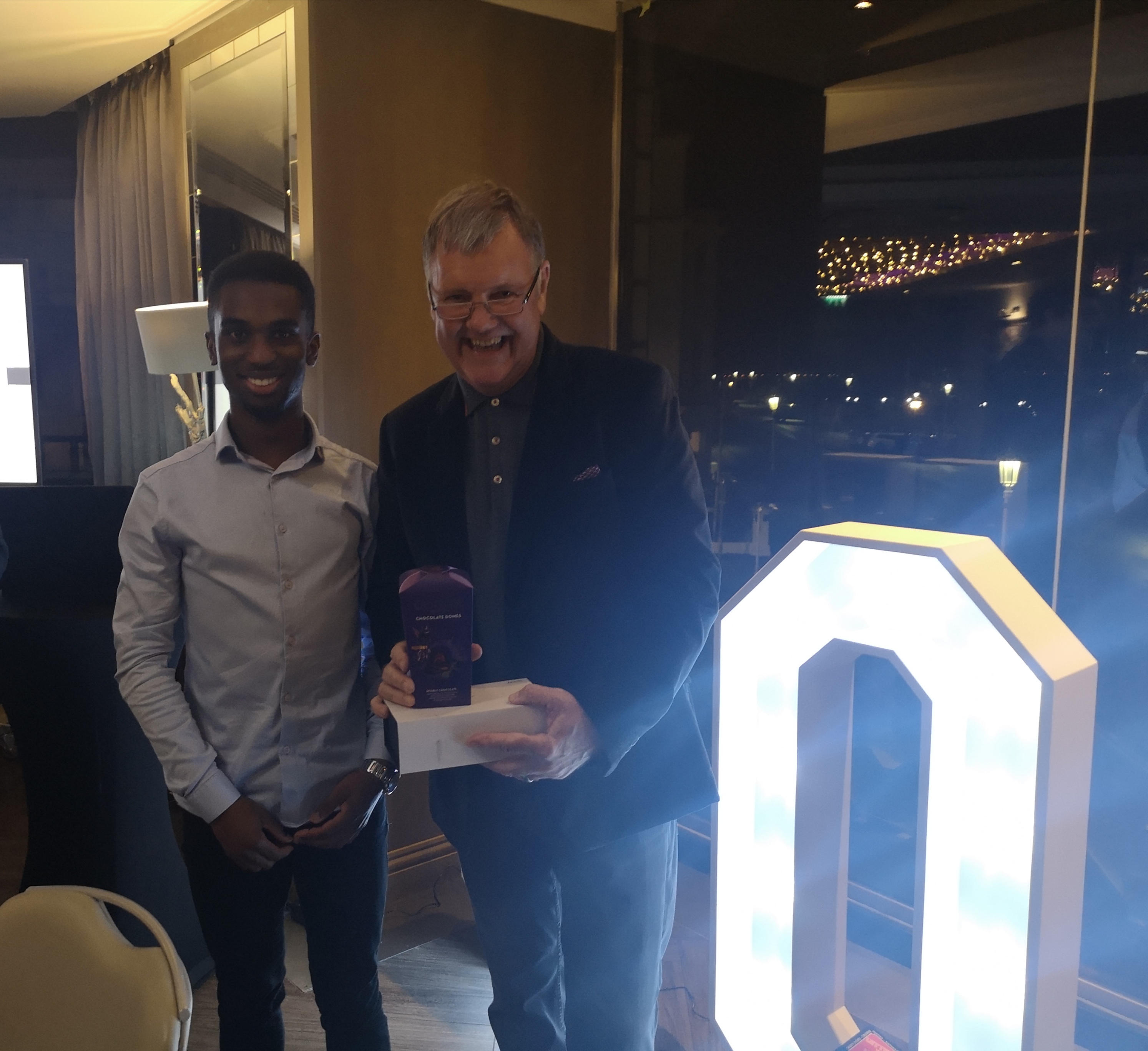 Menelik Ford and Clive Tyldesley