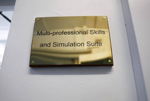 The new multi-professional suite plaque