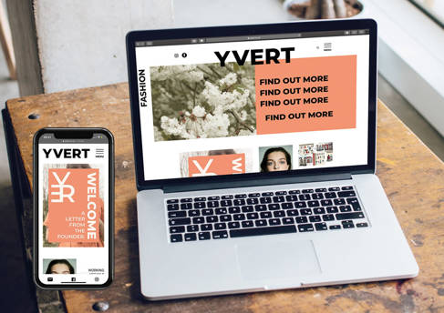 YVERT Website Desktop and Mobile design
