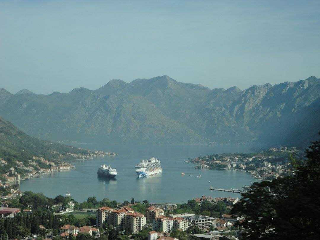 Cruise ships in European port