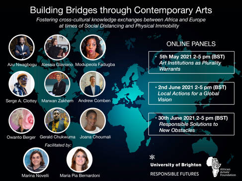Poster for the Building Bridges through Contemporary Arts