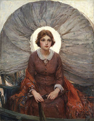 Madonna of the Prairie - 1920s painting by W.H.D Koerner