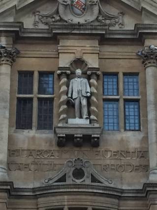 Rhodes statue at Oriel College, Oxford - courtesy mifl68 via Flickr