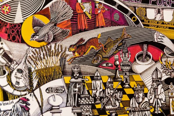 Detail from ‘The Book of Taliesyn’, record album cover for Deep Purple - John Vernon Lord