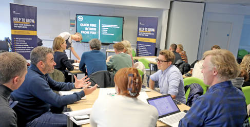 Businesses taking part in the Help to Grow course at the University of Brighton