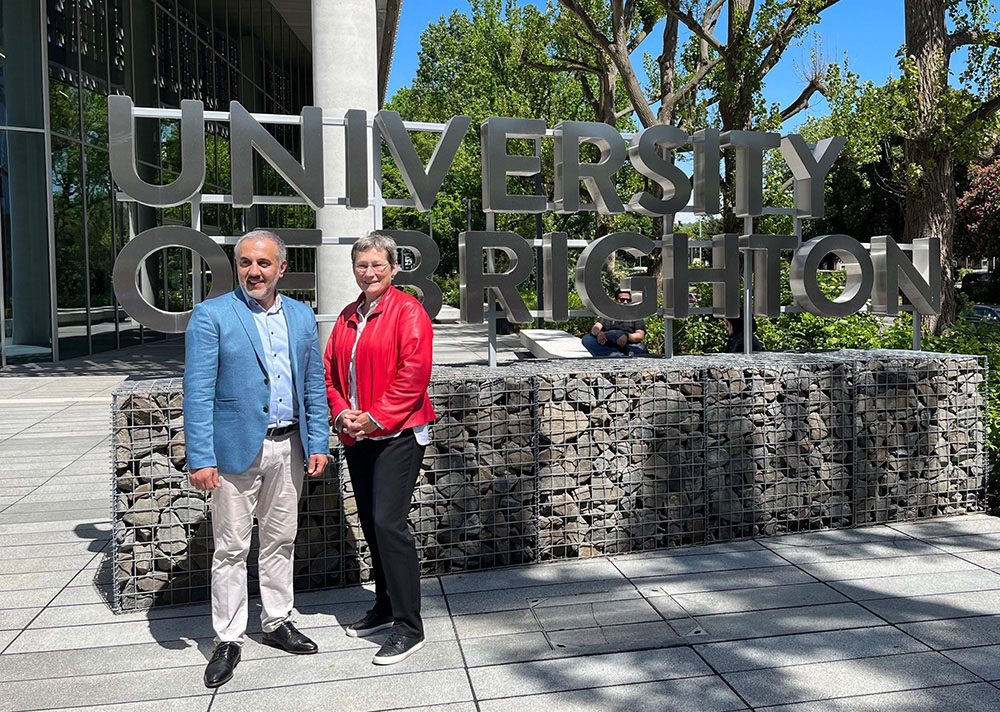 Ambassador Yama Yari with Vice Chancellor Debra Humphris
