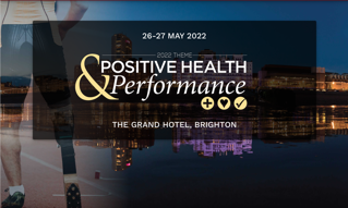 Title card for British Association of Sports and Exercise Medicine. Shows Brighton and a para athlete in background. Title reads Positive Health and Performance. BASEM 2022.