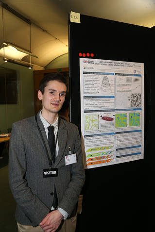 Professor Chris Stafford with his STEM For Britain poster, pic courtesy John Deehan Photography and the Parliamentary and Scientific Committee