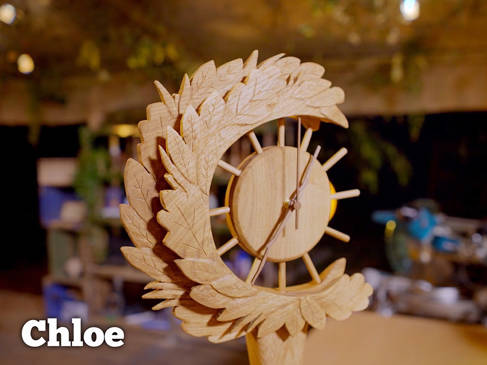 Clock made by University of Brighton student Chloe Hook on C4's series Handmade