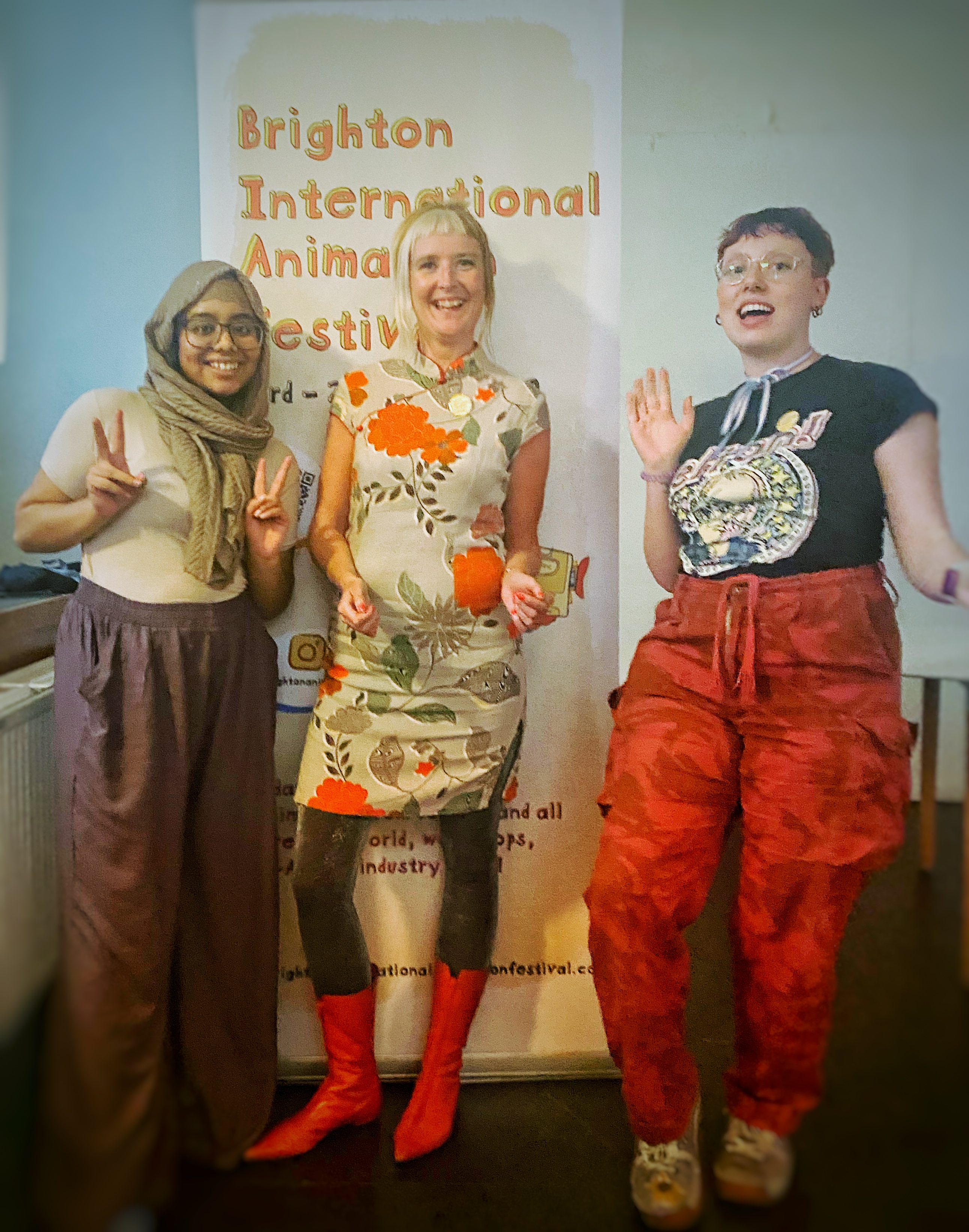 Kate Jessop with Haniyyah Nauzeer and Ivy Dillon