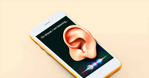Listening smart phone graphic image - image courtesy Morning Brew via Unsplash