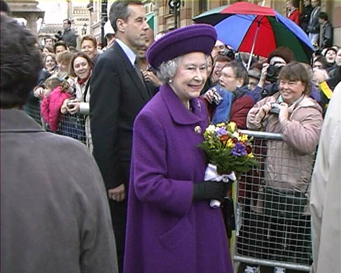 The late Queen visiting Brighton & Hove in 2001 - image courtesy of University of Brighton's Screen Archive South East