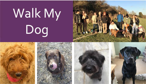 Walk my dog event logo