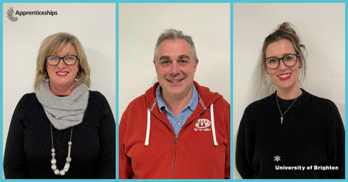 Senior Leader Apprentices; Karen Jefford, Andrew Ayres and Laura Williams