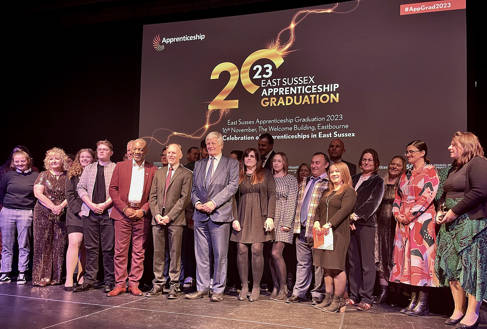 2023 East Sussex Apprenticeship graduation