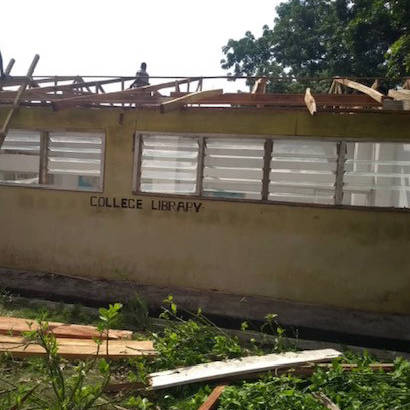 Building in progress at the Tonkolili District College of Health Sciences