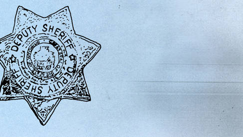 The Coldest Case in Laramie sheriff badge by Roderick Mills