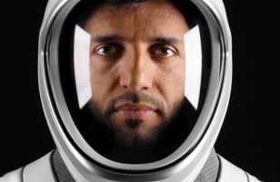 Dr Sultan Al Neyadi in a spacesuit