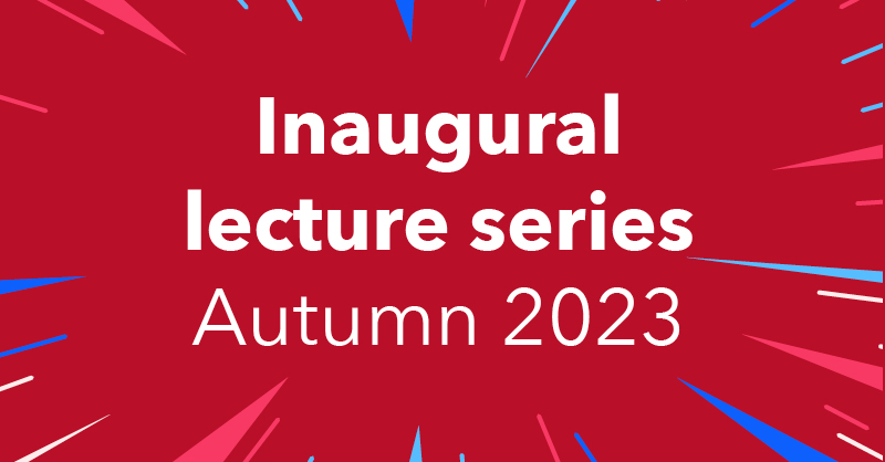 Inaugural lecture series Autumn 2023 logo