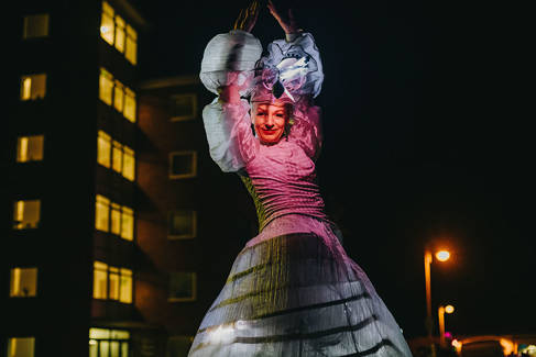 Bexhill after Dark 2024 festival, photograph by Sarah Reddin