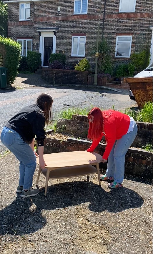 Brighton Reuse team with table