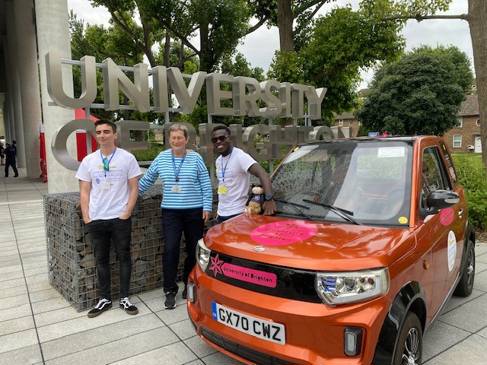 University of Brighton team with Vice-Chancellor Professor Debra Humphris