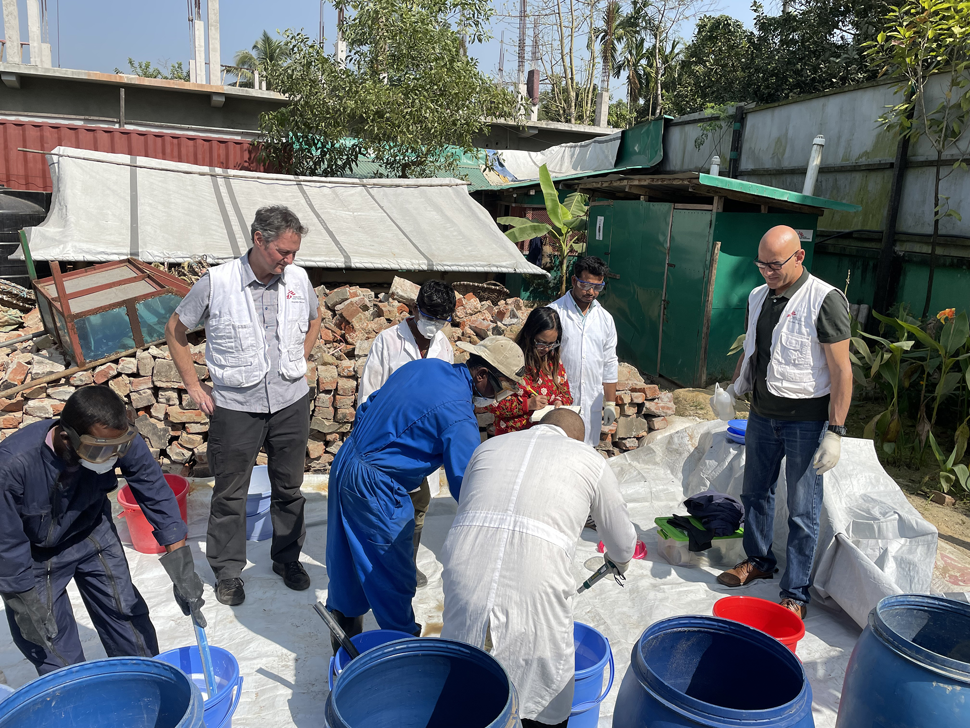 A refugee camp in Bangladesh