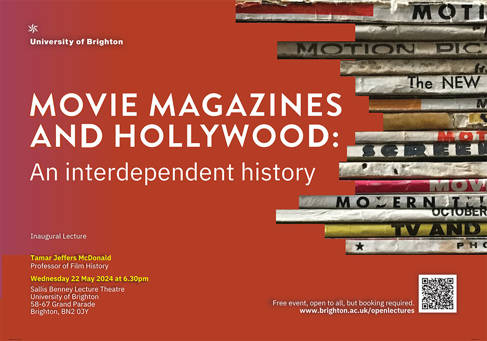 Move magazines and Hollywood lecture poster