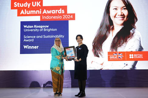 Wulan Koagouw at the Study UK Alumni Awards