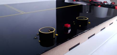Accessible Induction hob with two switches