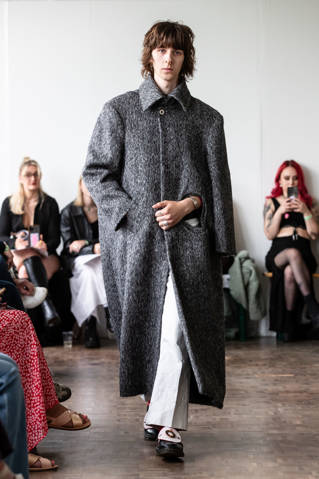 Model on the runway