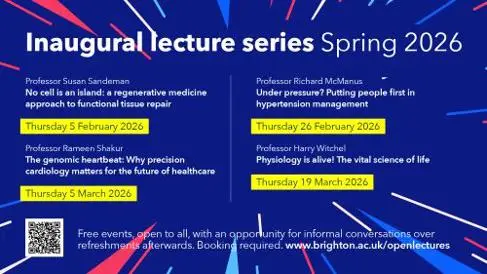 Inaugural lecture Spring series poster