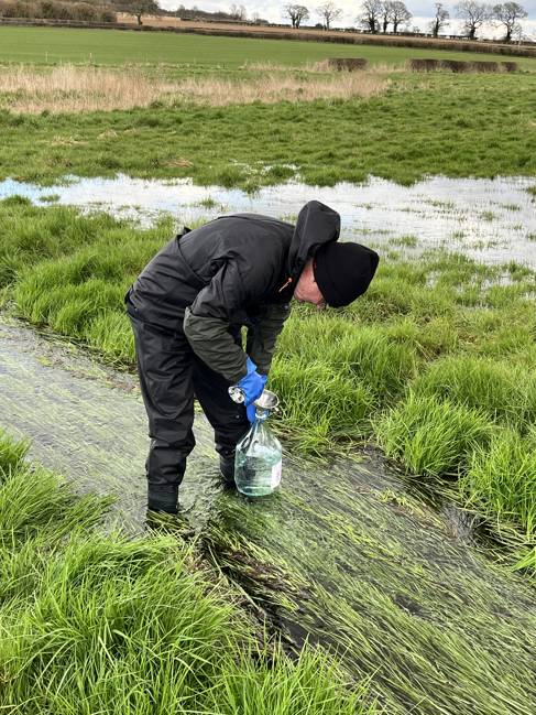 Microplastics testing in River Itchen