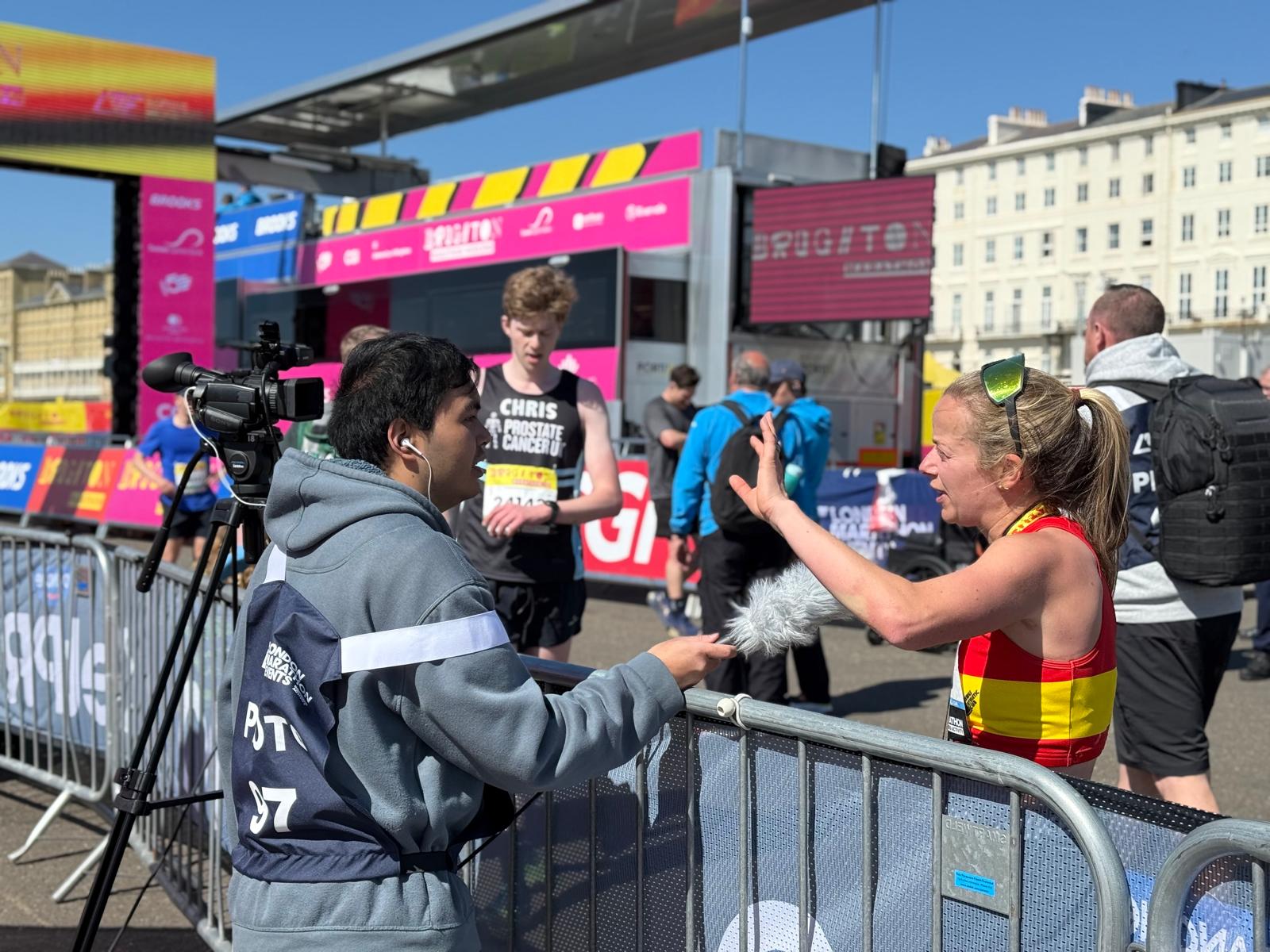 Student at Brighton Marathon