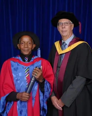 Ted Brown and Professor Andrew Lloyd