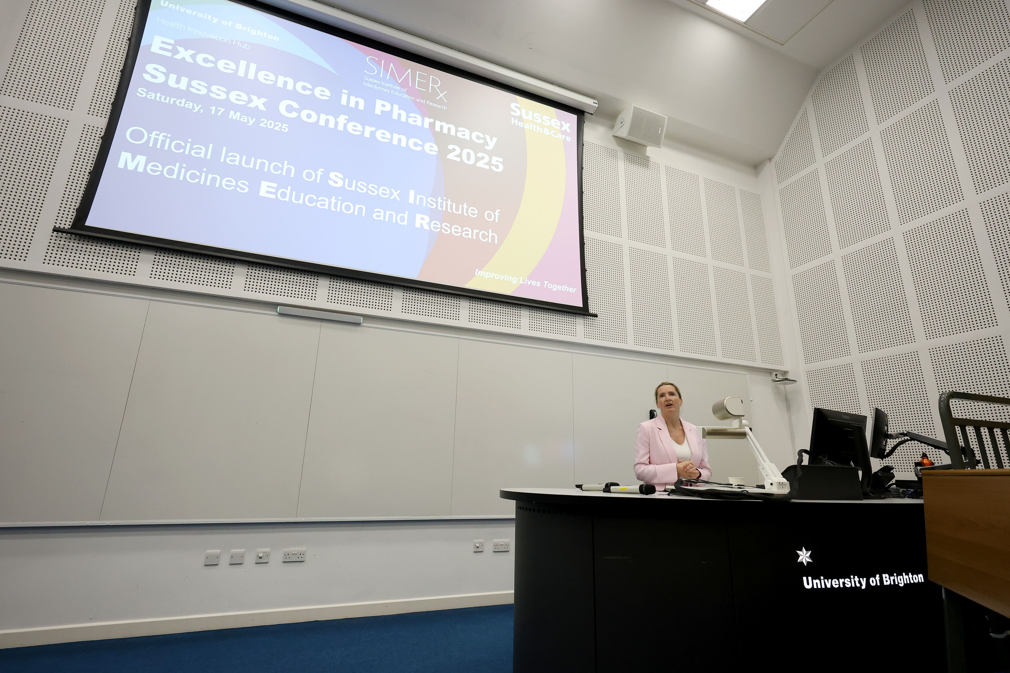 Donna at SIMER Launch