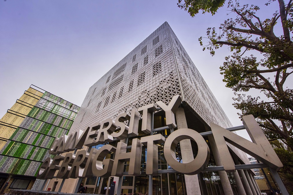 Picture of University of Brighton Elm House building with sign reading University of Brighton