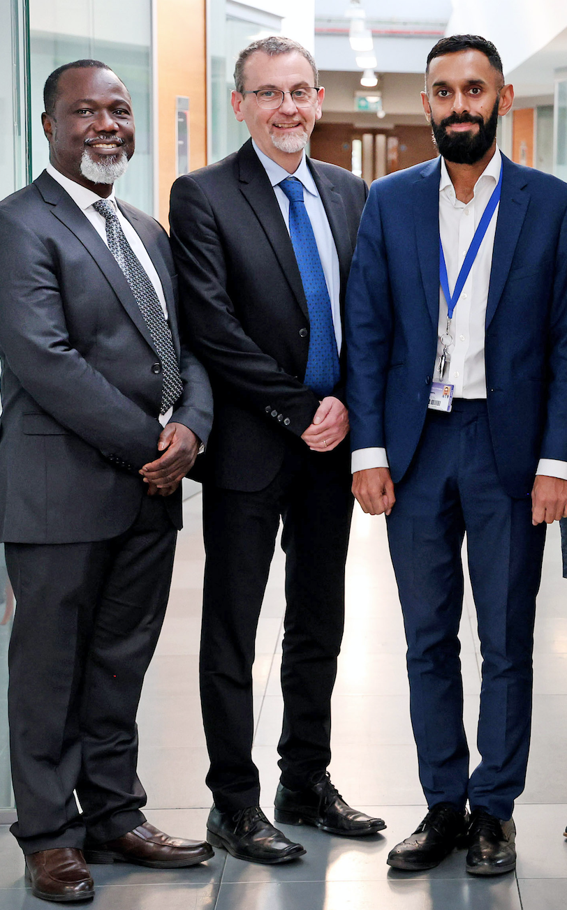 Professors Joachim Osur, Matteo Santin and Rusi Jaspal